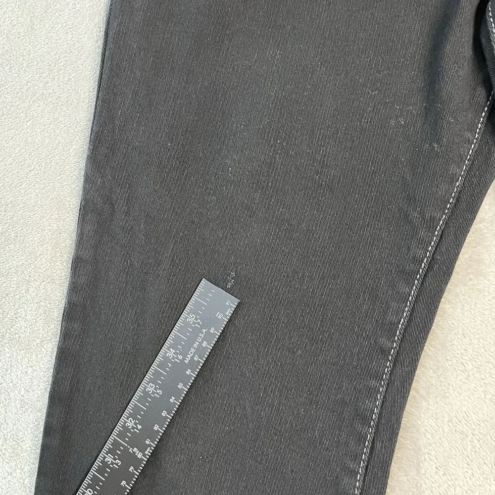 True Religion Ricky Relaxed Straight Jeans Men's 36x30 Black Denim Flap Pocket